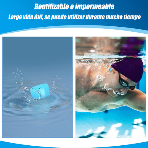 12 Tapones De Silicona Moldeables Natación - Ruido - Dormir