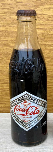 Antigua Botella De Coca Cola Con Contenido Mundial 78