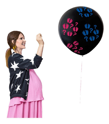 Globo Grande Gender Reveal Revelacion De Genero Baby Shower