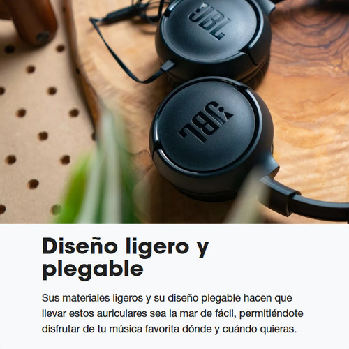 Jbl Tune 500, Audífonos Estéreo 3.5mm, Sonido Pure Bass, Blu