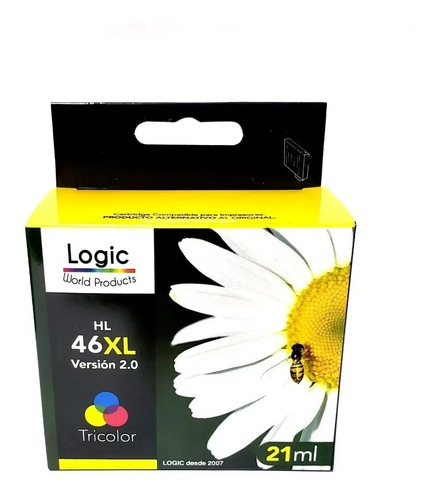 Tinta Logic 46 Xl Color 21ml Mayor Rendimiento