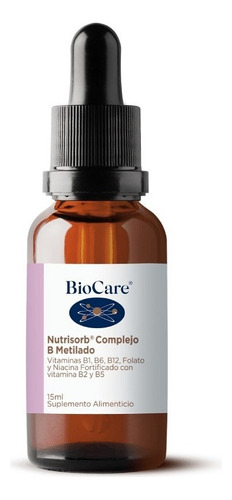 Biocare Nutrisorb Complejo B Metilado Piel Cabello Energia Sabor Sin Sabor