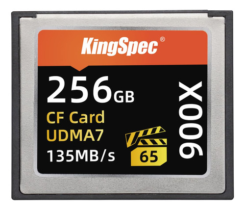 Kingspec Tarjeta De Memoria Compactflash Vpg-65 900x De 256 