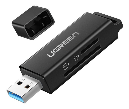 Lector De Tarjeta Sd, Tf, Usb 3.0 Ugreen Usb Negro