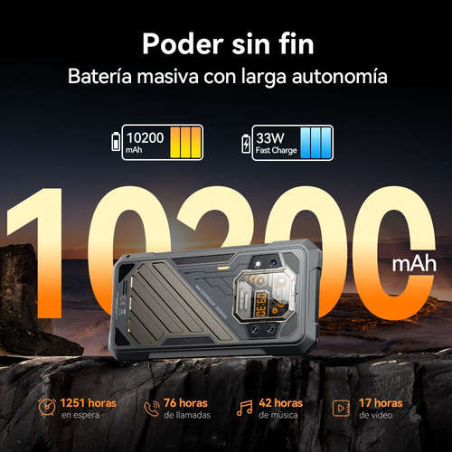 Cubot Kingkong X 5g Dual Sim 256gb Negro 16gb Ram Android 14