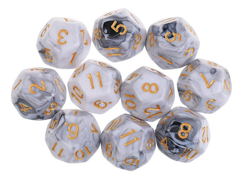 20 Piezas De D12 De 12 Lados Para Juegos De Mesa