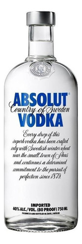 Absolut Vodka Azul 1 L Sabor Azul