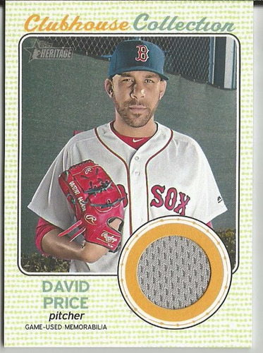 2017 Topps Heritage David Price Clubhouse Jersey P Red Sox