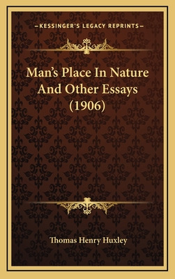 Libro Man's Place In Nature And Other Essays (1906) - Hux...