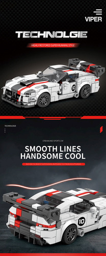 A Bloques De Construcción City Racing Car, Modelo Champion