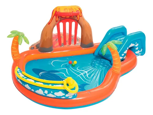 comprar Centro Juegos Acuático Bestway Piscina Tobogan Volcan Lava ®