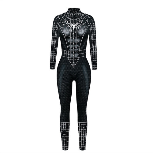 Halloween Cosplay Spiderman Iron Man Impresión 3d Mono Mujer