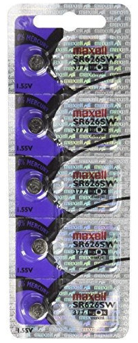 15 Baterias De Reloj De Oxido De Plata Maxell Sr626sw 377 Nu