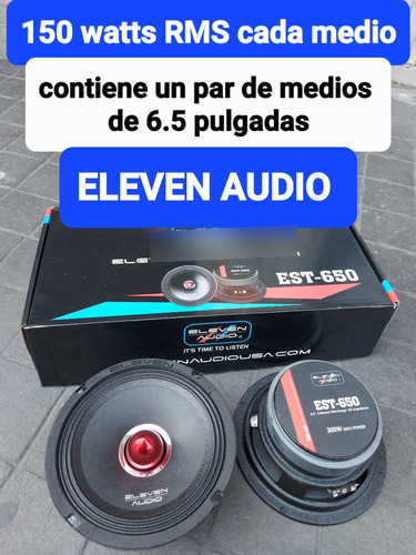 Set Medios 6.5 PuLG Open Show For High Spl Competencia