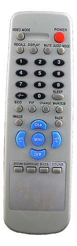 Control Remoto Tv Led Lcd Para Sanyo Philco Sansei 408 Zuk