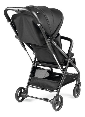 Coche Bebé Peg Perego Selfie Plus Liviano Cierre Automático Color True Black Chasis Negro