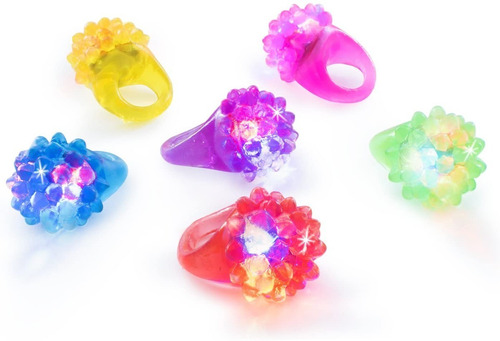 30 Anillo Luminoso Luz Led Fiesta Boda Colores Mayoreo