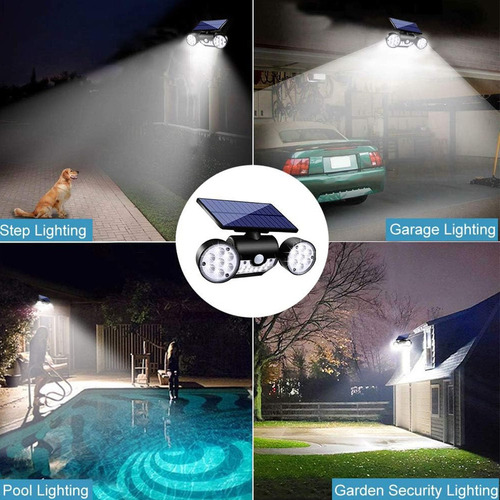 Luces De Pared Solares Con Sensor De Movimiento, Focos Led
