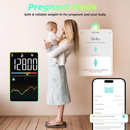 Báscula Runstar Para Peso Corporal, Báscula Inteligente Con