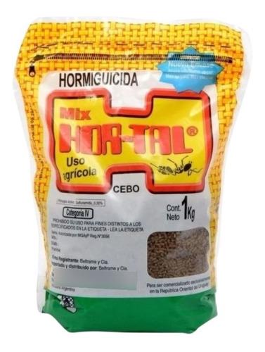 Imagen 1 de 6 de Hormiguicida Mix Hortal® Cebo Granulado Mata Hormigas 1kg