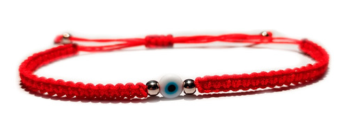 Pulsera Roja Ojo Turco Acero Quirúrgico