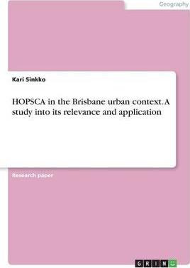 Libro Hopsca In The Brisbane Urban Context. A Study Into ...