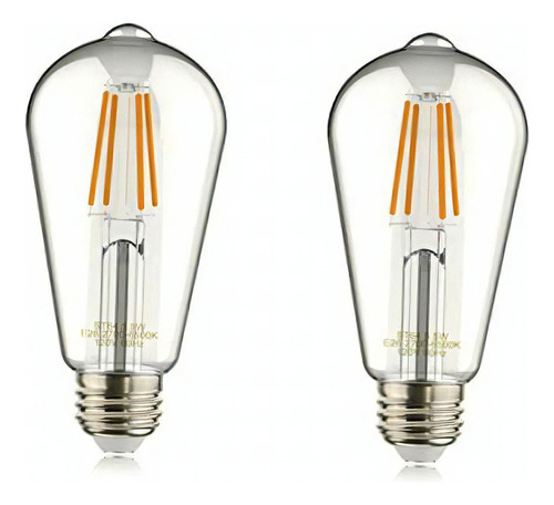 Focos Helloify Edison Bombillas Inteligente Led Wifi Vintage Color de la luz Blanco cálido/frio