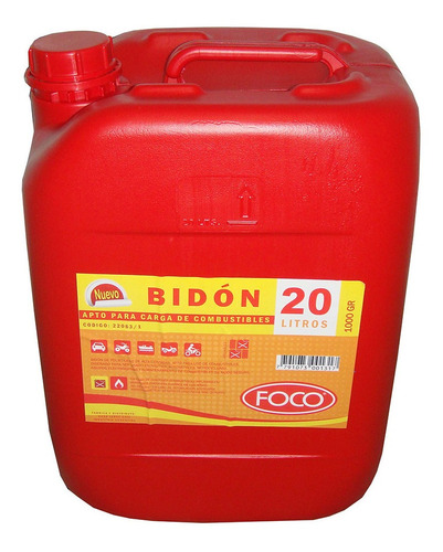 Bidon Para Combustible Foco 20 Lts