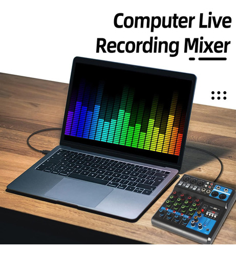 Mesa De Sonido Dj Mixers Con Mezclador De Audio De 5 Canales