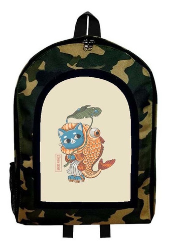 Mochila Camuflada Arte Japones Modelo A22