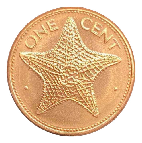 Bahamas - 1 Cent 1998 - Km # 59 A - Estrella De Mar :