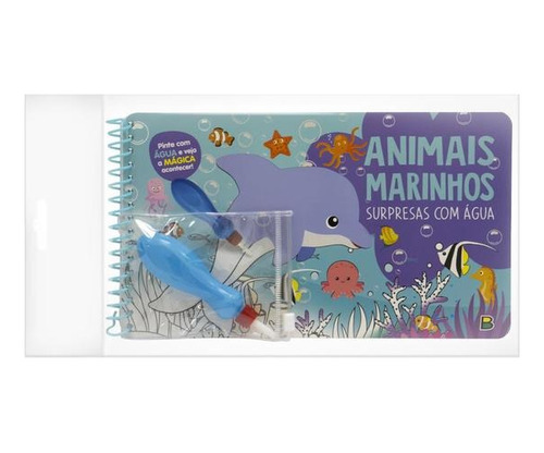 Kit Livros De Colorir Com Água O Marcador Mágico + Encaixar 