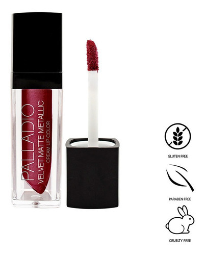 Labial Velvet Matte Metallic X4.16g Palladio Color Opulent