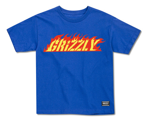 Polera Grizzly Hot Rod Youth - Azul