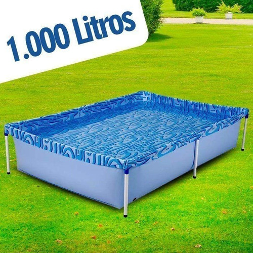 Piscina Com Armação 1000 Litros 189 X 126 X 42 Cm Mor