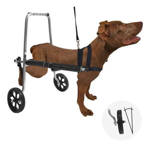 Cadeira Rodas Para Cachorro Médio Porte N3 Anti Tombamento