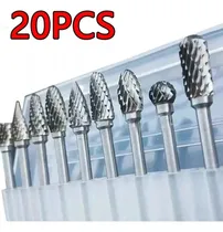 Comprar Kit Set 20 Milling Lima Rotativa 1\u002F8 Metal Duro Para Dremel.