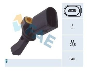 Sensor Abs Trasero  Izquierdo Volkswagen- Fae 