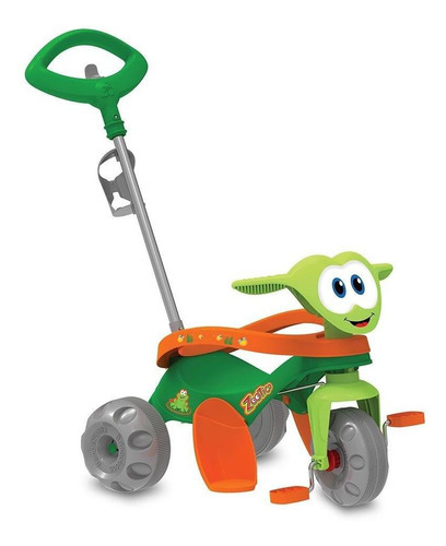 Triciclo Motoca Zootico Passeio E Pedal Infantil Cor Verde