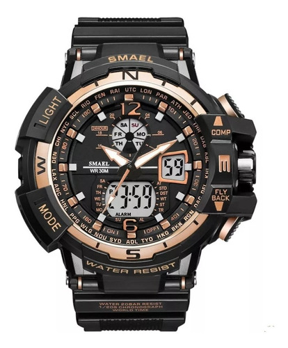 Relógio Militar Smael Analógico Shock Modelo 1376 Original