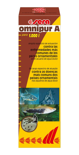 Químico Medicamento Peces Hongos Y Más - Omnipur 50ml Sera