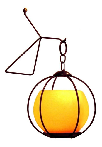 Lustre Gaiola Bola Luminária Parede Decoração Porta Vela