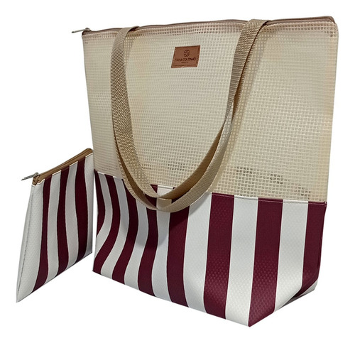 Bolsa De Praia Com Necessaire - Linha Shine