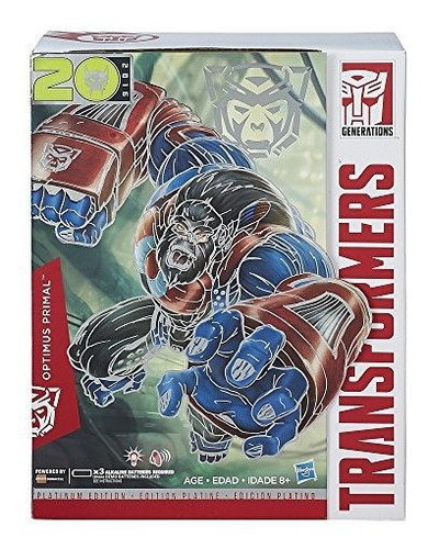 Transformadores De Platino Edicion Optimus Figura Primal.