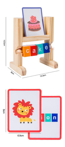 Tarjetas Flash De Juego De Letras A Juego Con 32 Bloques De