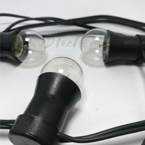 Imagen 2 de 7 de 10 Lámparas Incandescente Gota E27 15w Luz Cálida Guirnalda