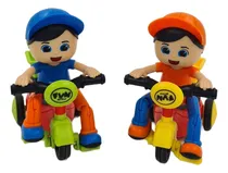 Comprar Auto A Friccion De Juguete Mecanismo Moto Triciclo Muñeco Color Multicolor Personaje Triciclo Y Figura