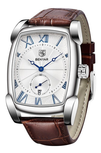 Relógio De Quartzo Masculino Benyar Elegante Cronógrafo 5114