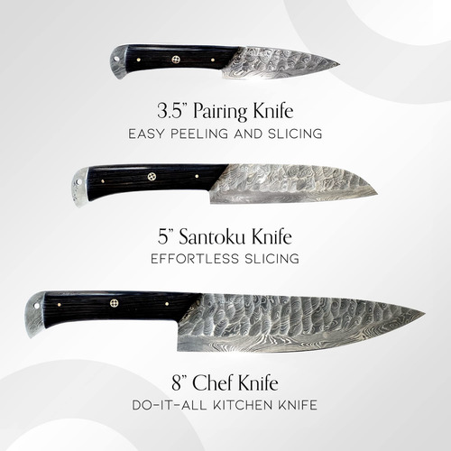 Breliser Juego De 3 Cuchillos Para Cocina Juego De Cuchillos