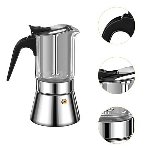 Cafetera Con Mango Ergonómico, Cafetera Doméstica Para